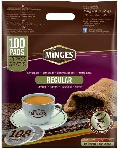 Minges Café Crème Pads Regular (100 Port.) Kaffeekapseln & Pads