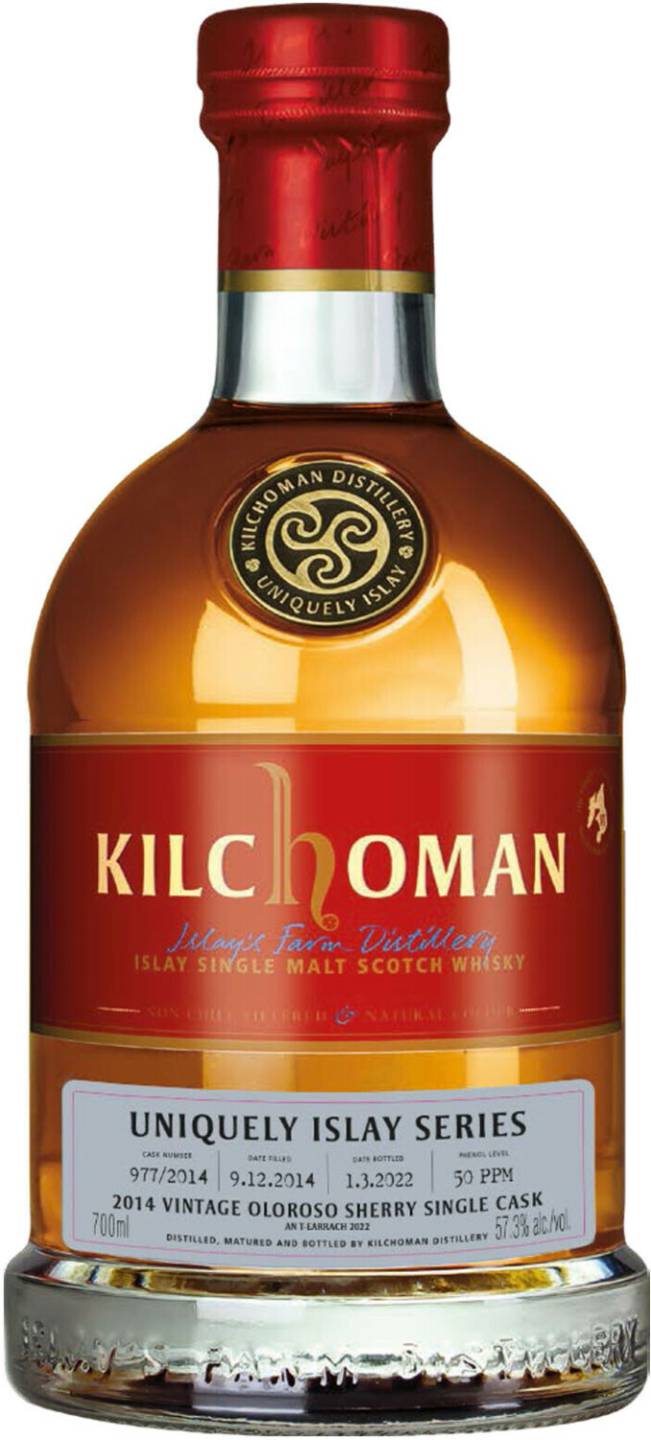 Whisky Kilchoman 2014/2022 Oloroso cask Uniquely Islay Series Whisky 0,7l 57,3%