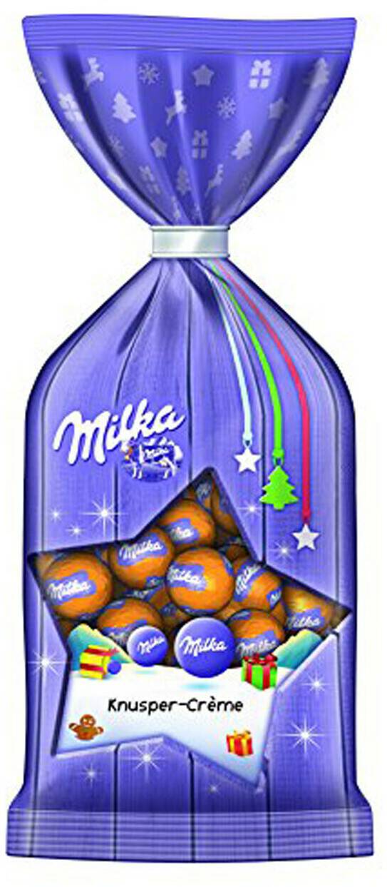 Schokolade Milka Weihnachtskugeln Knusper Creme 10er Pack (10x100g)