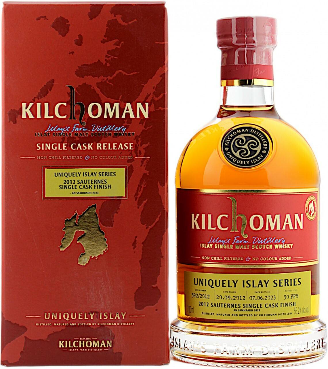 Whisky Kilchoman 2012/2023 Uniquely Islay Series #6 Sauternes Cask 0,7l 53,2%