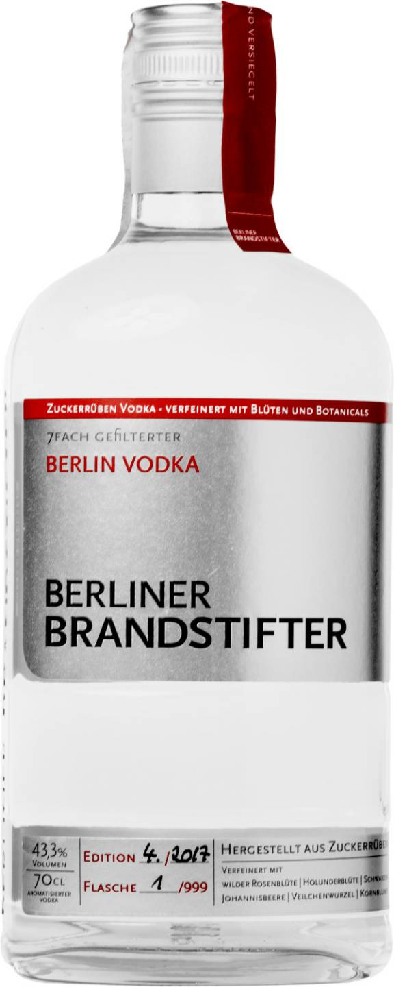 Berliner Brandstifter Vodka 43,3%0,7l Wodka