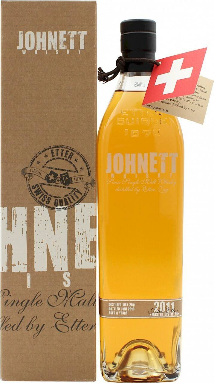 Whisky Etter Johnett 8 Jahre Swiss Single Malt Whisky 0,7l 44%