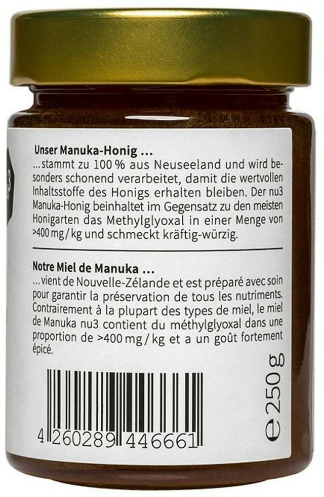 nu3 Manuka-Honig MGO 400250g nu3 Manuka-Honig MGO 400