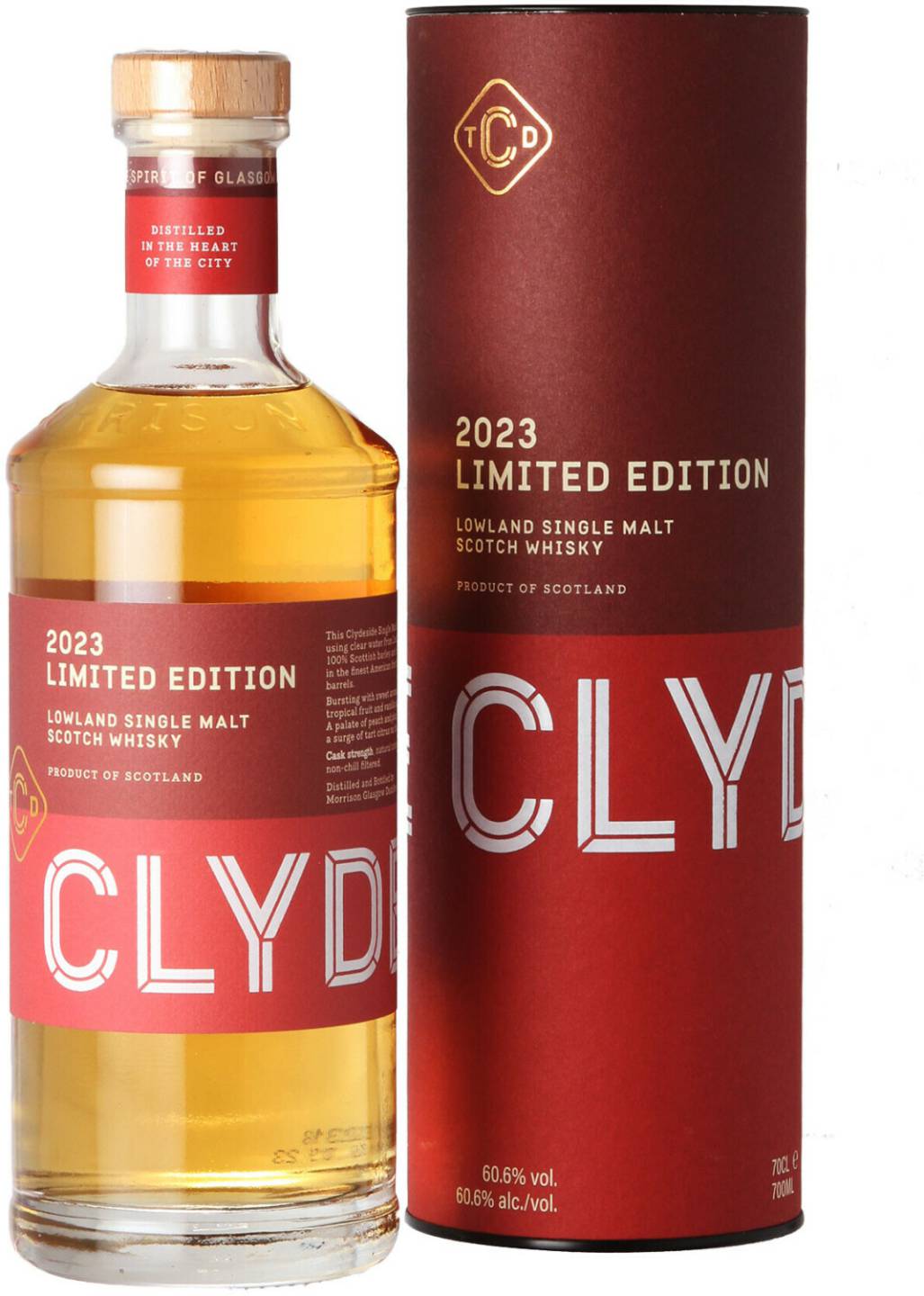 Clydeside Single Malt Limited Edition 2023 Lowland Single Malt Scotch Whisky 0,7l 60,6% Whisky