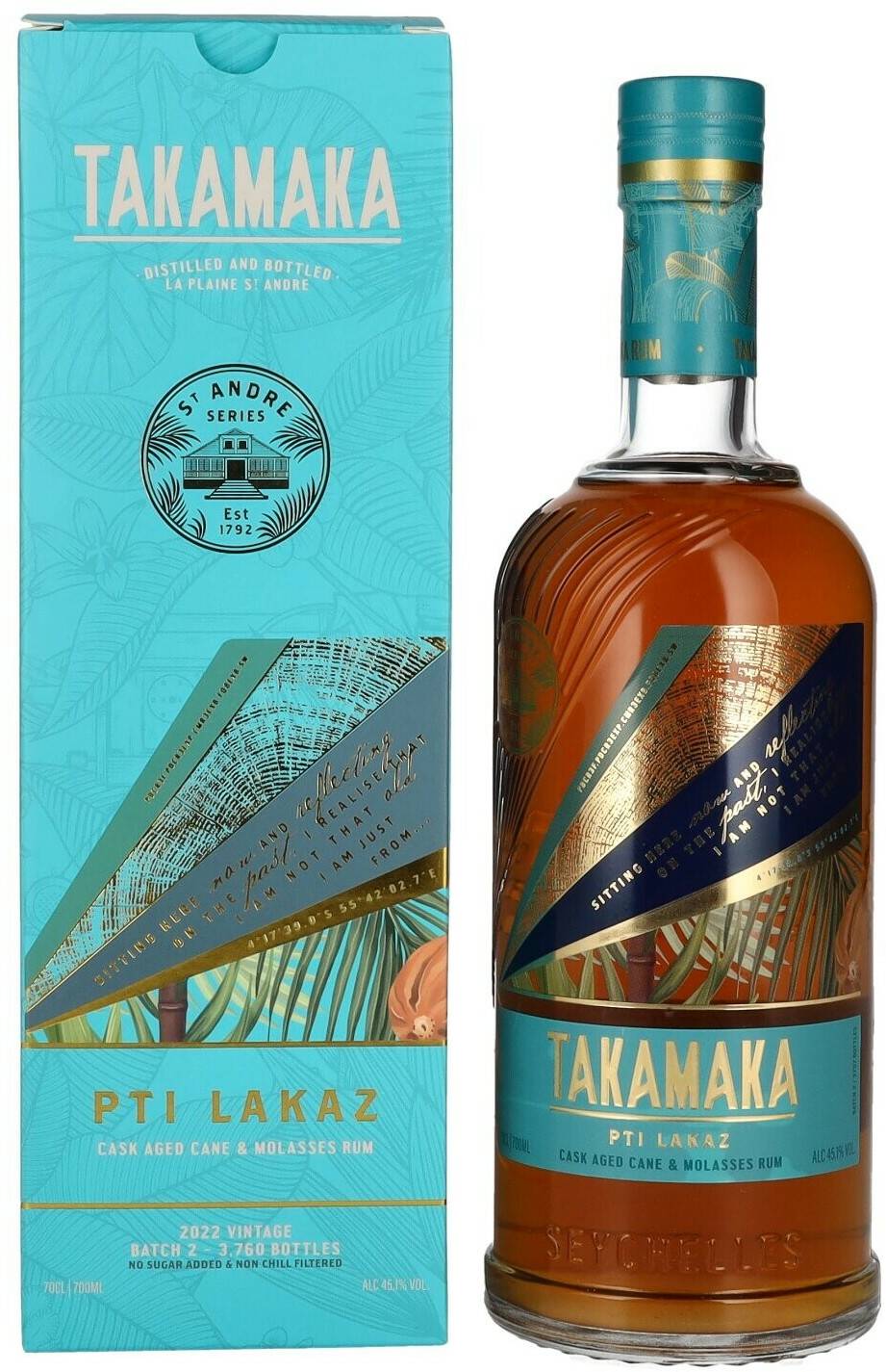 Takamaka Bay PTI Lakaz Batch 2 0,7l 45,1% Rum