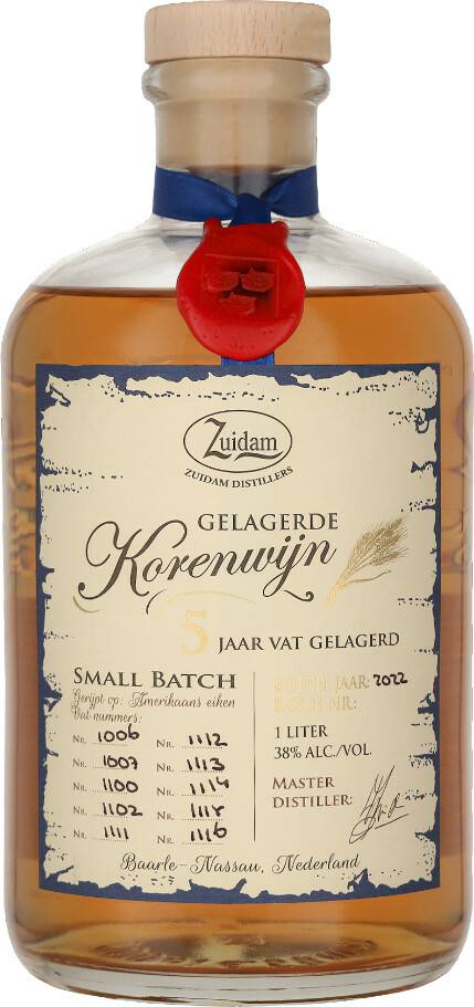 Zuidam Korenwijn 5 Jaar 1l 38% Gin