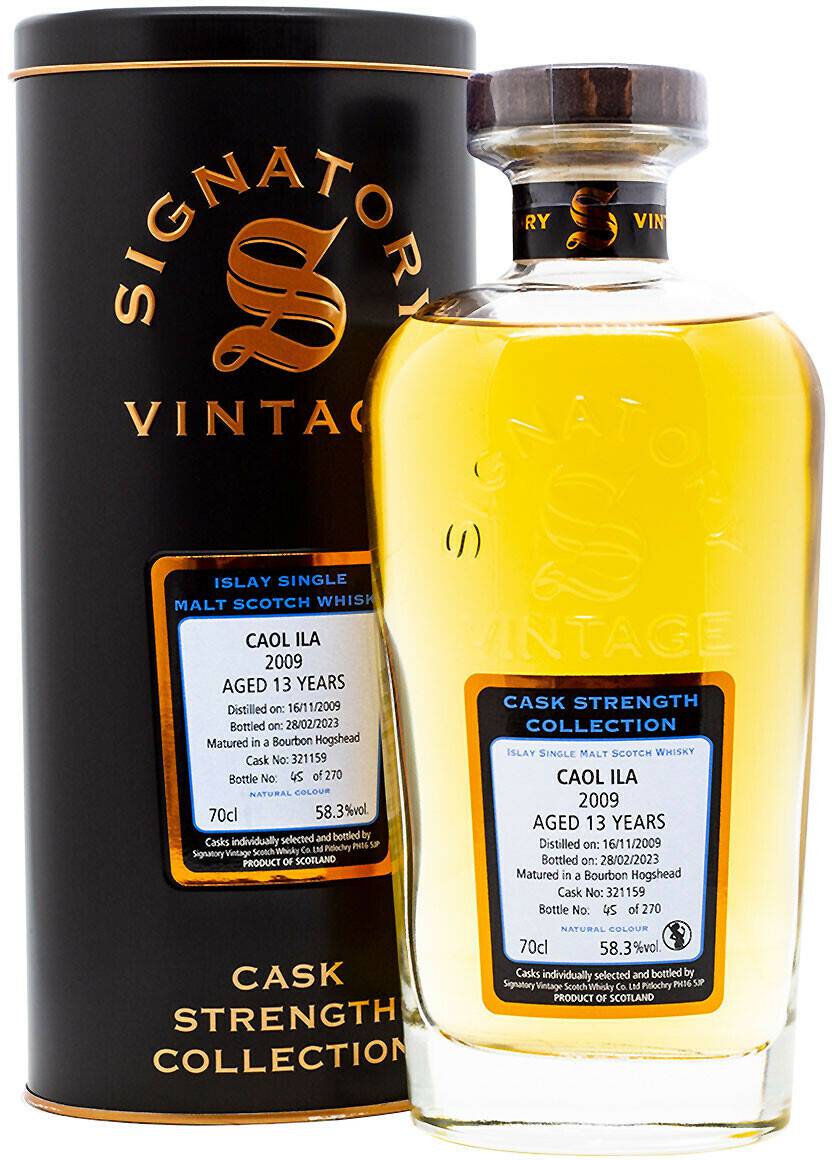 Whisky Signatory Vintage Caol Ila Aged 13 Years 2009/2023 Islay Single Malt Scotch Whisky 0,7l 58,3%