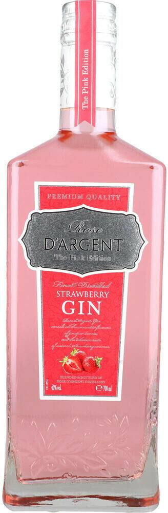 Rose d'Argent The Pink Edition Strawberry Gin 0,7l 40% Gin