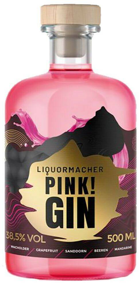 LiquorMacher Pink! Gin 0,5l 38,5% Gin