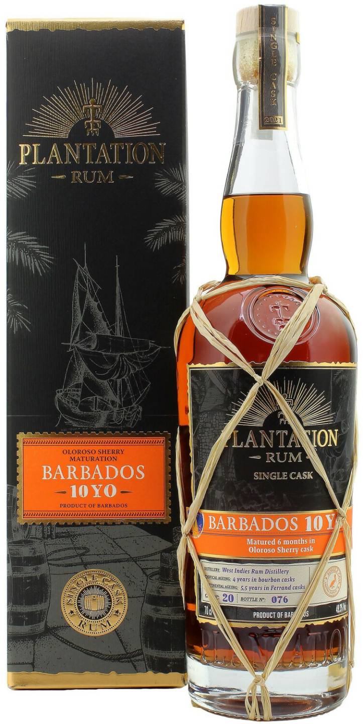 Rum Plantation Barbados 10 YO Oloroso Sherry Cask Finish Rum 0,7l ~ 49%