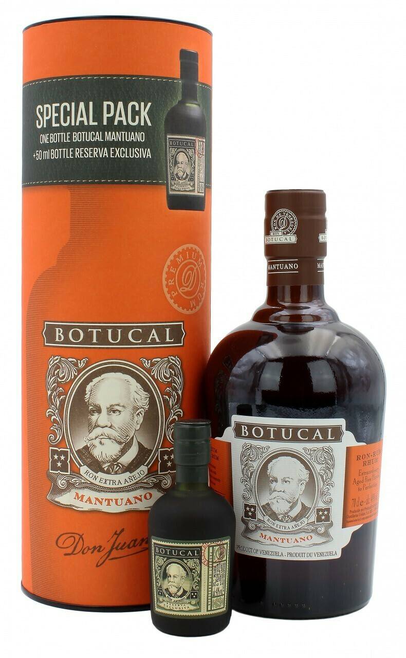 Botucal Mantuano 40%0,7l + Ron Botucal Reserva 0,05l Geschenkset Rum