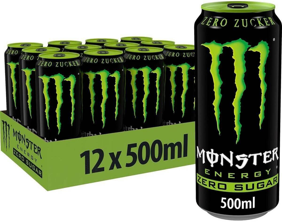 Monster Energy Drink Zero Sugar12x0,5l Energy Drinks