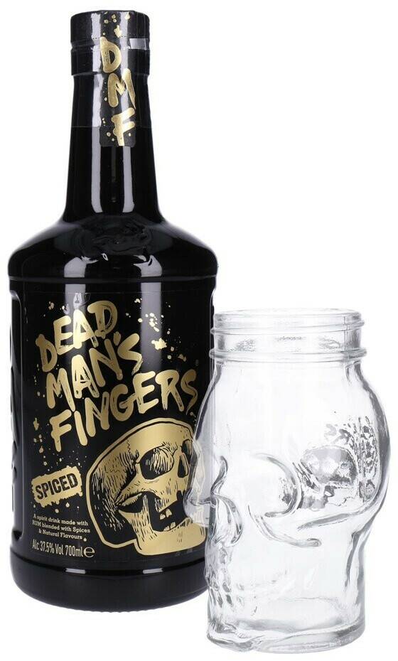 Dead Man's Fingers Spiced Rum + Glas 0,7l 37,5 % Spirituosen & Schnaps