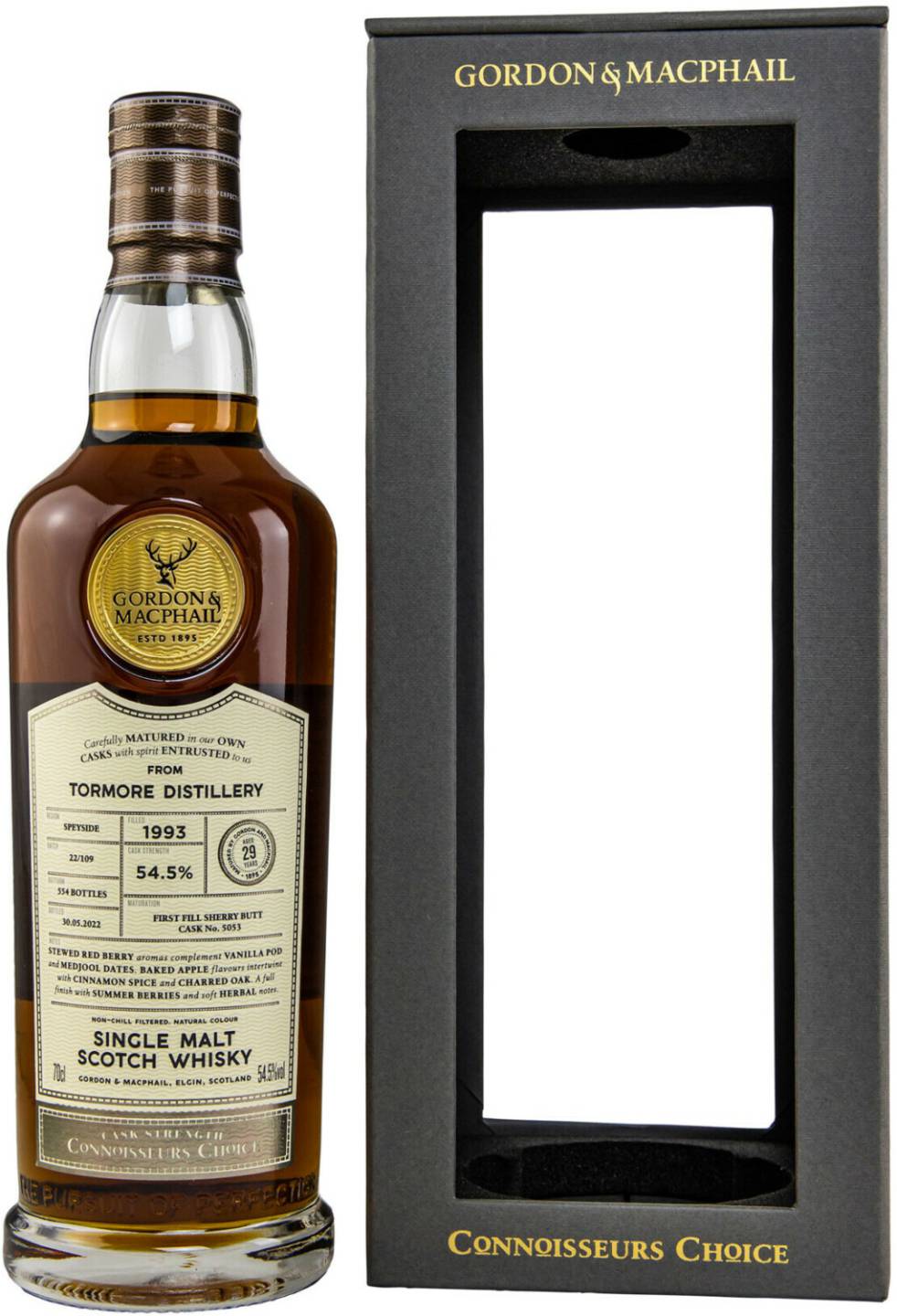 Tormore 29 Jahre G&M Connoisseurs Choice Single Malt Scotch Whisky 0,7l 54,5% Whisky