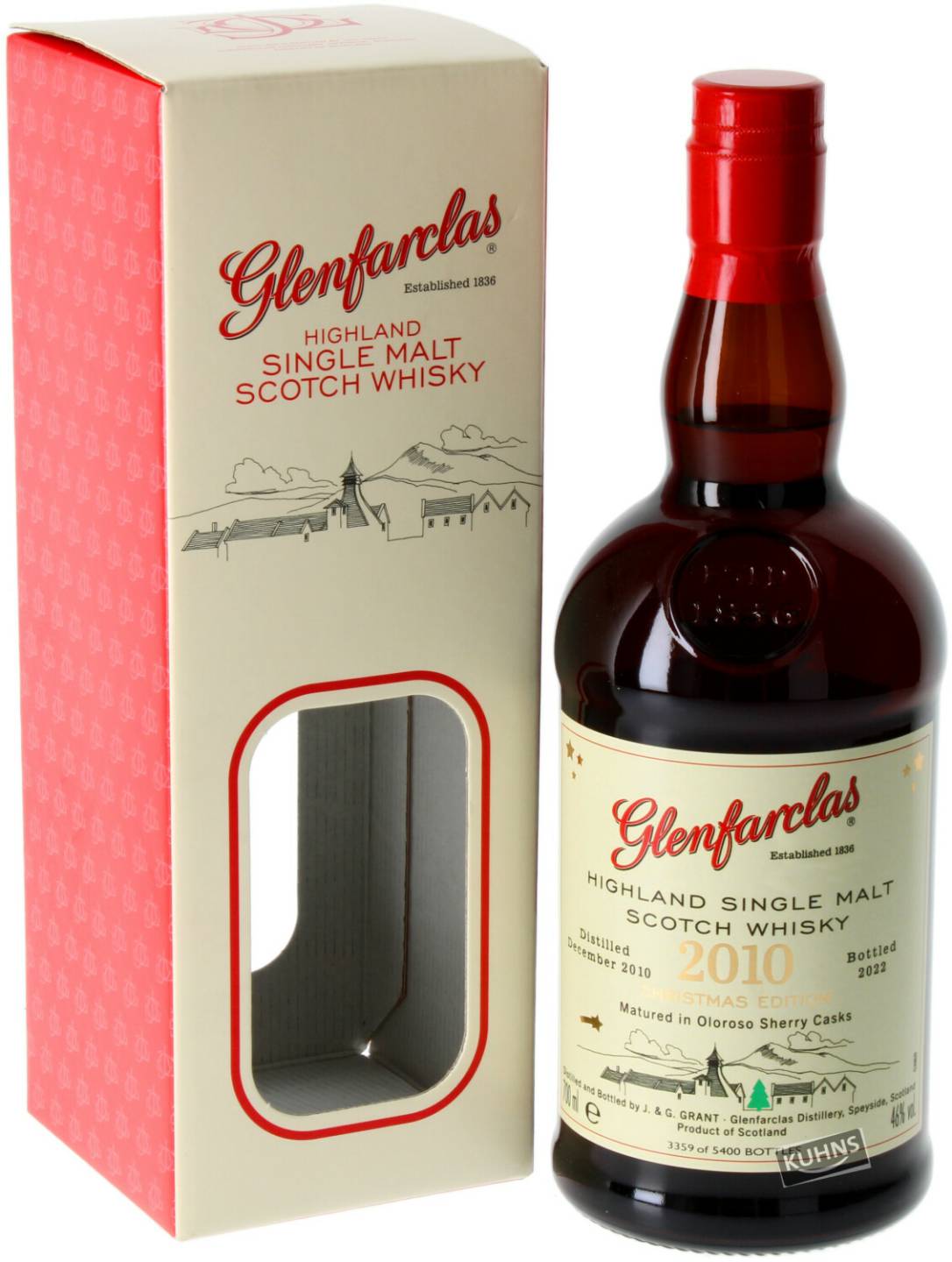 Glenfarclas 2010/2022 Oloroso Sherry Christmas Edition - Highland Single Malt Scotch Whisky 0,7l 46% Whisky