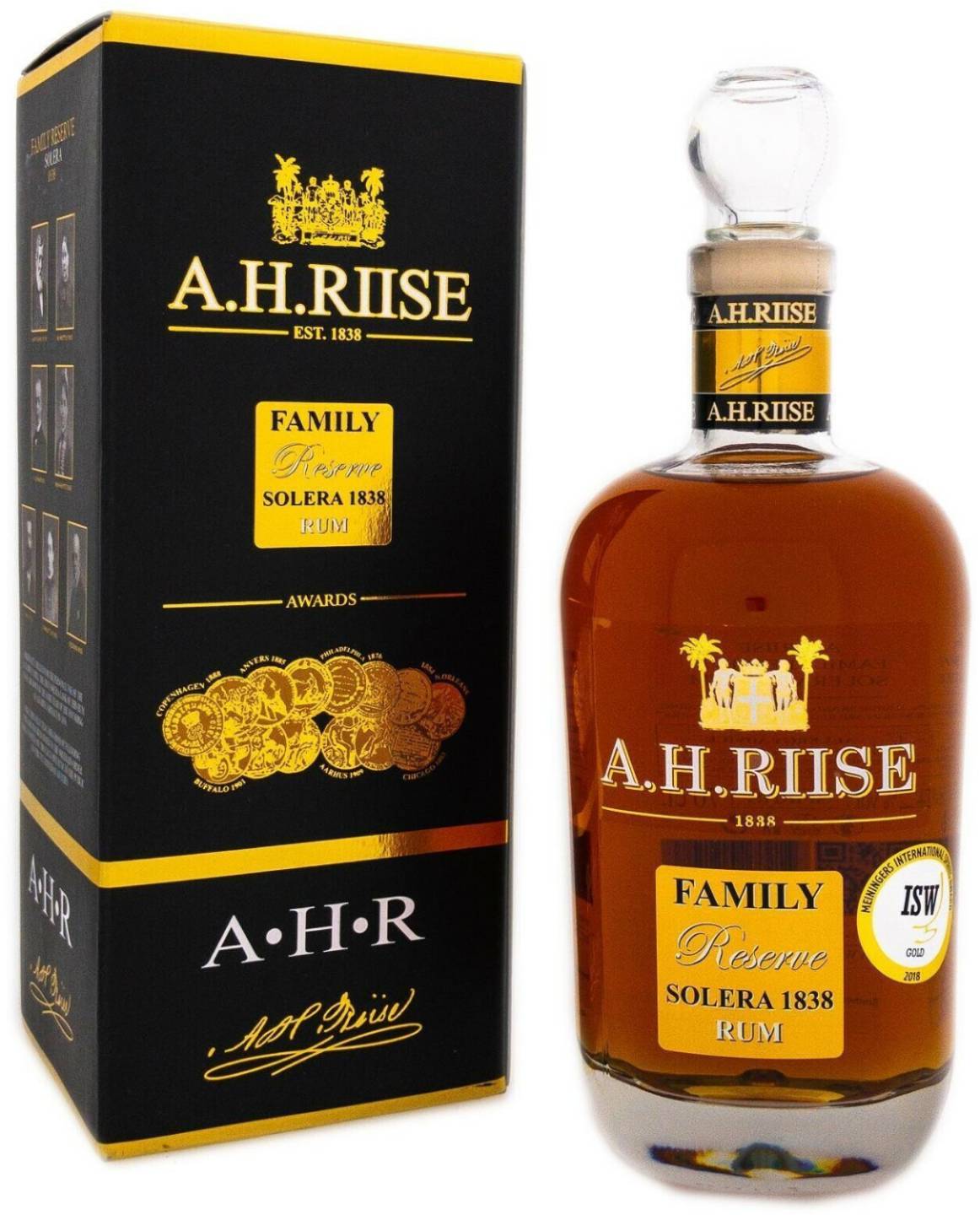 Rum A.H. Riise Family Reserve Solera 1838 0,7l 42%