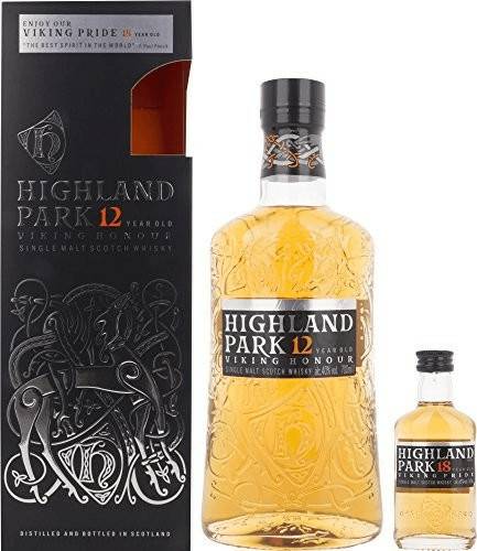 Highland Park 12 Jahre Viking Honour 40,2%0,7l 40% Geschenkset mit Miniatur Whisky